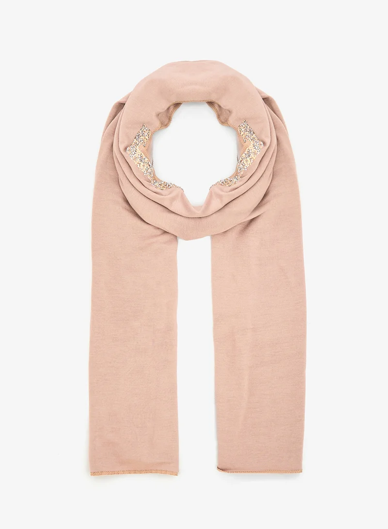 Khizana Embellished Detail Modest Hijab Headscarf